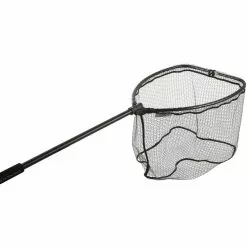 Mikado Landing Net - With Rubber Net And Snap Frame 140cm 60/50